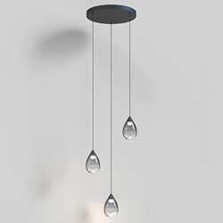 Dewdrop 3- Light LED Pendant