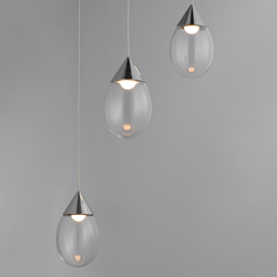 Dewdrop 3-Light LED Pendant