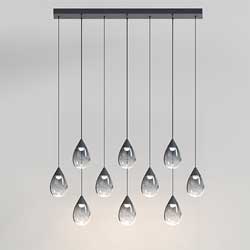 Dewdrop 10-Light LED Linear Pendant