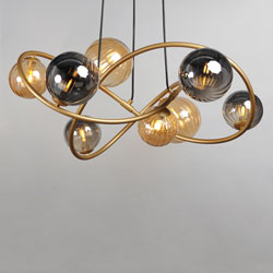 Planetary 8-Light LED Chandelier