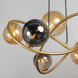 Planetary 8-Light LED Chandelier