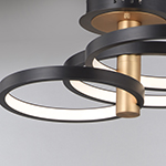 Hoopla 3-Light LED Semi Flush Mount