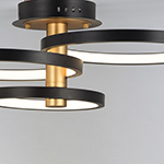 Hoopla 3-Light LED Semi Flush Mount