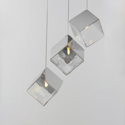 Ice Cube 3-Light LED Pendant