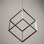 4 Square 1-Light LED Pendant