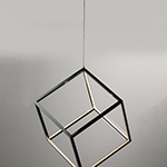 4 Square 1-Light LED Pendant