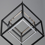 4 Square 2-Light LED Pendant