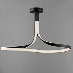 Serpentine LED Semi-Flush Mount