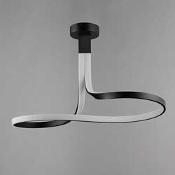 Serpentine LED Semi-Flush Mount