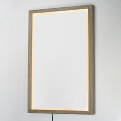 Sawyer 48"x32" Oak Framed LED Mirror