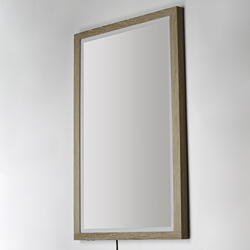 Sawyer 48"x32" Oak Framed LED Mirror