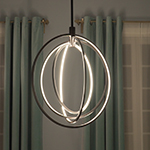 Concentric 27" LED Pendant